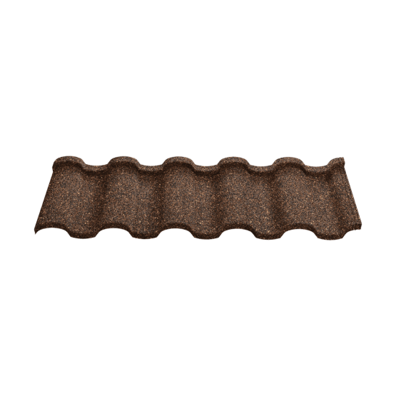 Композитная черепица Novatik NATURA ROMAN brown earth (коричневый)