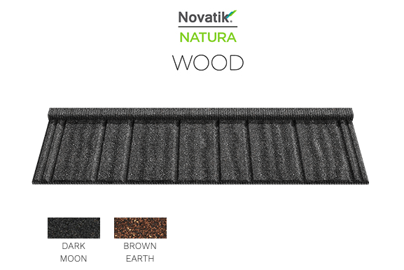 Композитная черепица Novatik NATURA WOOD