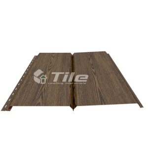 Металлический сайдинг фальшбрус-1 золотой дуб