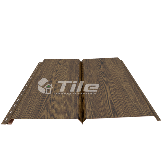 Металлический сайдинг фальшбрус-1 золотой дуб