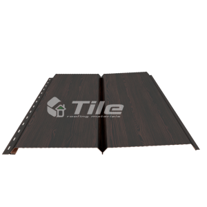 Металлический сайдинг фальшбрус ВЕНГЕ в пленке