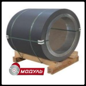 Рулоны оцинкованные 0,45 мм с глянцевым полимерным покрытием "Модуль Украина" RAL 7024