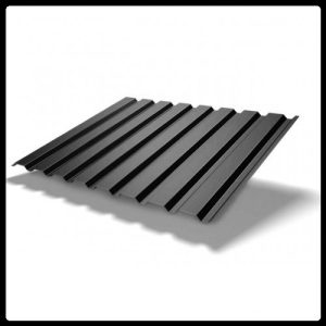 Профнастил для стен — ПС 20 - матовый 0,45 мм RAL 9005