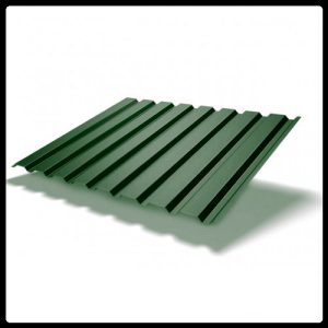 Профнастил для стен — ПС 20 - матовый 0,45 мм RAL 6005