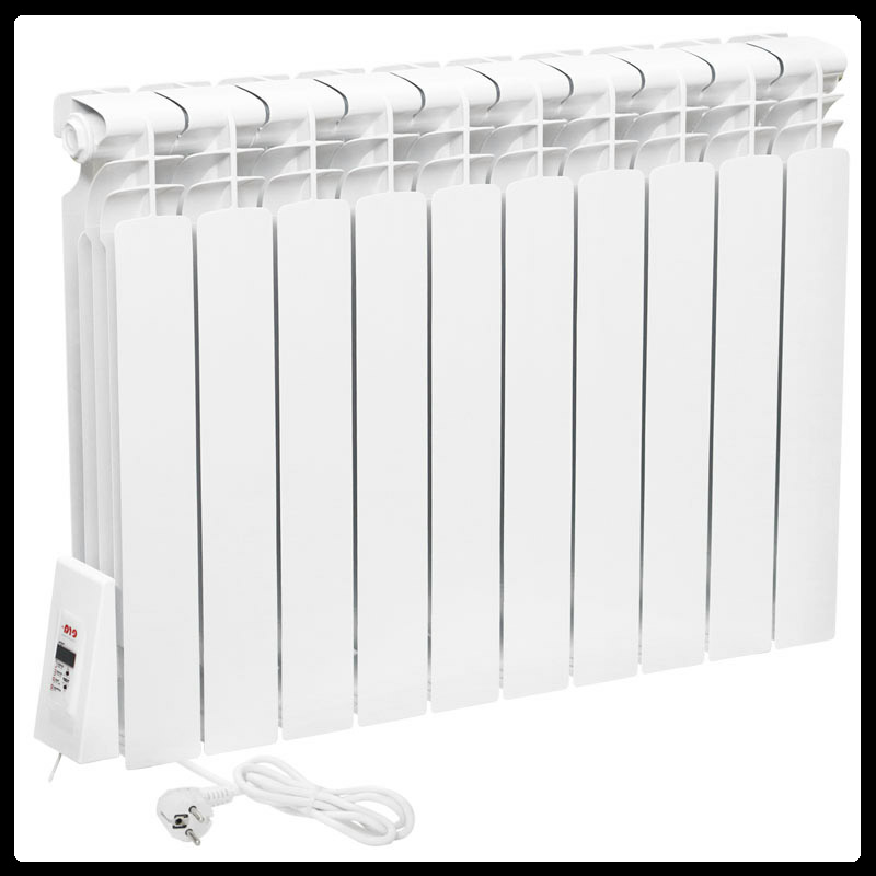 Электрорадиатор Flyme Standart LEFT / 10 секций / терморегулятор / 990 Ватт |