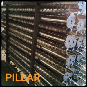 Геошуруп ПИЛЛАР - FH 76x3x3000 мм t 1050 мм горячеоцинкованная фундаментная свая