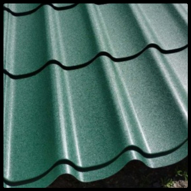 Металлочерепица 0,45 мм Matt 6005 green - зелёный мох (Китай)