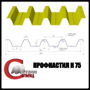 Профнастил несущий Н-75 (Харьков)
