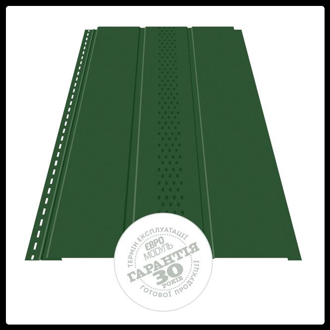 Софит металлический 0,5 мм MAT ArcelorMittal Ral 6020