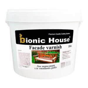 Лак для наружных работ по дереву Bionic-House 10л Бесцветный Полуматовый