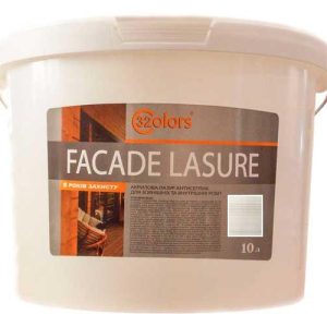 Краска-лазурь для дерева фасадная бытовая 32 COLOR 10л Белый Дуб