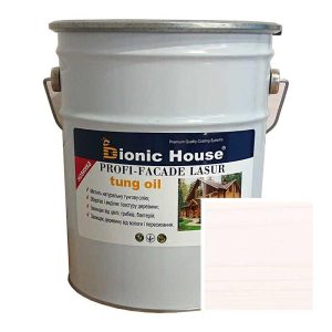 Краска для дерева PROFI-FACADE LASUR tung oil 10л Белый