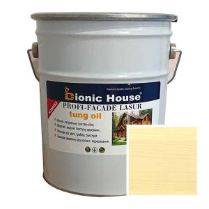 Краска для дерева PROFI-FACADE LASUR tung oil 10л Слоновая Кость