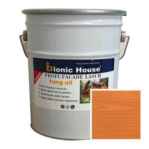 Краска для дерева PROFI-FACADE LASUR tung oil 10л Миндаль