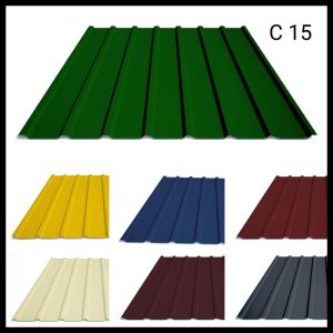 Профнастил с-15 декоративный для стен и фасада, орех Printech Корея ,Термастил