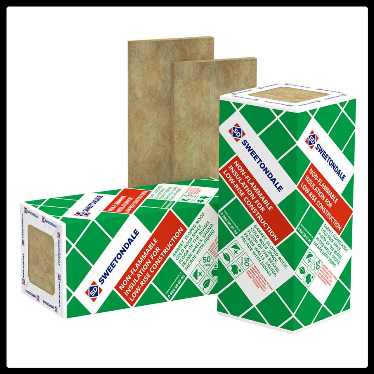 Базальтовый утеплитель Роклайт МП 1200х600х100мм 2.88 м2/упк