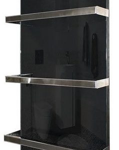 Стекло–керамический полотенцесушитель Africa Lotos с регулятором мощности (чёрный)