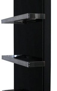 Стекло–керамический полотенцесушитель Africa Lotos–X с программатором (чёрный)