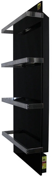 Стекло–керамический полотенцесушитель Africa Lotos–X с программатором (чёрный)