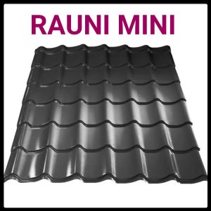 Металлочерепица Rauni Mini | MAT 0,45 | RAL 7024-тёмно-серая | Южная Корея |