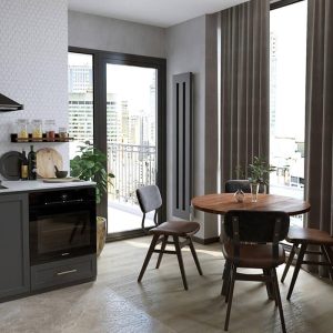 Вертикальный обогреватель Тепломакс / 4 секции / 2 м