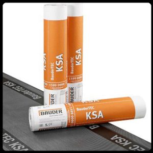 Bauder TEC KSA (самоклеящаяся эластомер-битумная мембрана) нижний слой