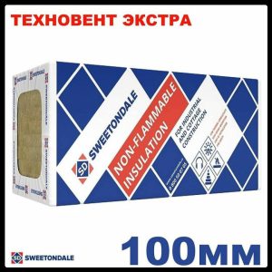 Базальтовый Утеплитель "Техновент Экстра" 100 мм (2,16 м2/упк)