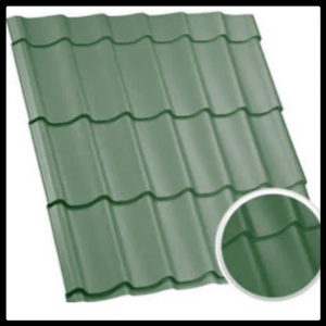 Металлочерепица ArcelorMittal (Арсенал) RAL 6005 / 0,5 мм / PEMA / Zn-200