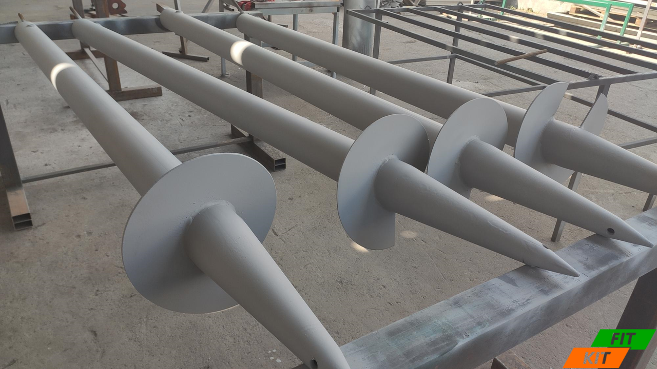 Свая винтовая однолопостная, одновитковая диаметром 76мм, длинною 1,5м лопасть 250*4мм