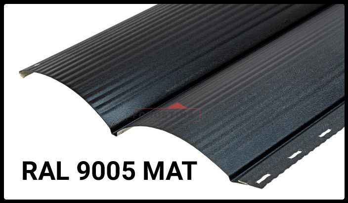 Металлосайдинг 0,45 • блок-хаус • "Форостина" RAL 9005