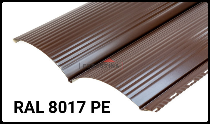 Металлосайдинг 0,45 • блок-хаус • "Форостина" RAL 8017