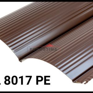 Металлосайдинг 0,5 • блок-хаус • "Форостина" RAL 8017 глянец