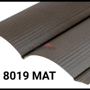 Металлосайдинг 0,5 • блок-хаус • "Форостина" RAL 8019 Мат