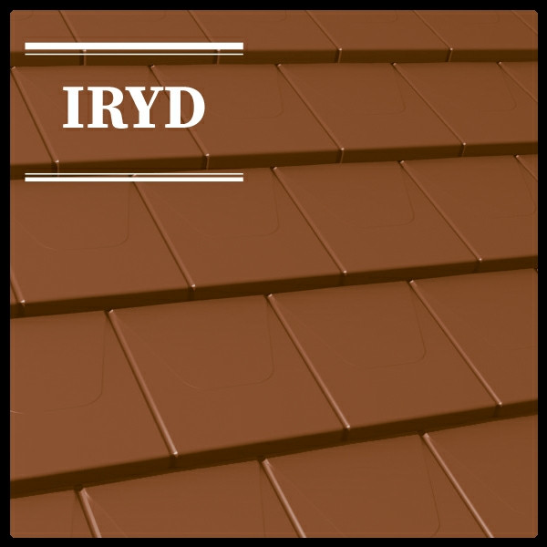 IRYD — Модульная плоская черепица (Purmat) RAL 8004