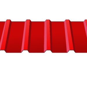 Профнастил кровельный С-18 (цвет 3011 - красный, глянец) металл Китай