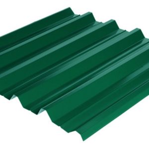 Профнастил несущий,  Мегасити с большой волной НС-44 (цвет 6005 - зеленый, глянец) металл 0,4 Китай