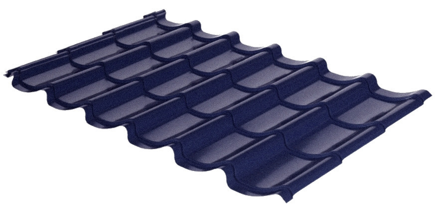 Металлочерепица RAL 7024 (темно-серая) MAT 0,45 Mini Корея