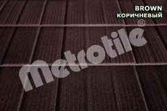 Композитная черепица Metrotile SHINGLE (шингл) Brown Умань