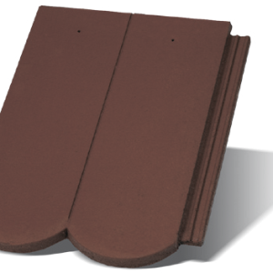 Цементно-песчаная черепица Terran Рундо (цвет Бордо)