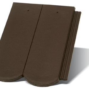 Цементно-песчаная черепица Рундо (цвет Коричневый)