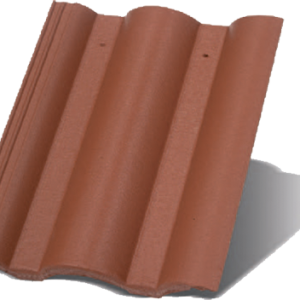 Цементно-песчаная черепица Данубиа (цвет Коралл)