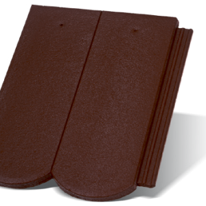 Цементно-песчаная черепица Рундо (цвет Мерло)