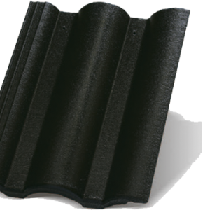 Цементно-песчаная черепица Данубиа (цвет Карбон)