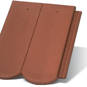 Цементно-песчаная черепица Рундо (цвет Коралл)