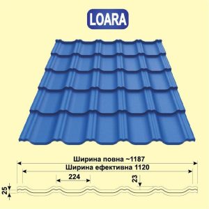 Металлочерепица LOARA Purmat - Blachy Pruszynski RR 028