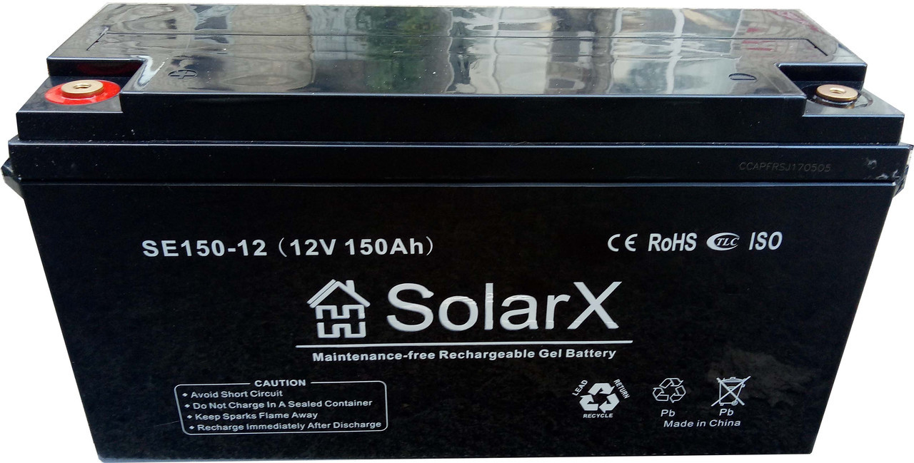 Гелевий акумулятор SolarX SXG150-12 (12V 150Ah) — изображение 2