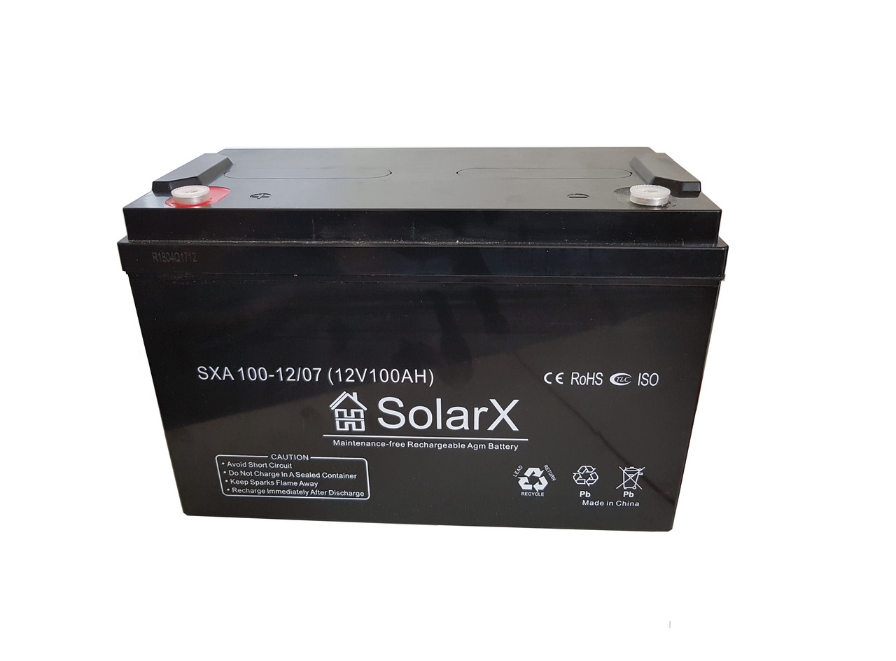 Акумуляторна батарея SolarX SXA 100-12 (12V 100Ah) — изображение 2