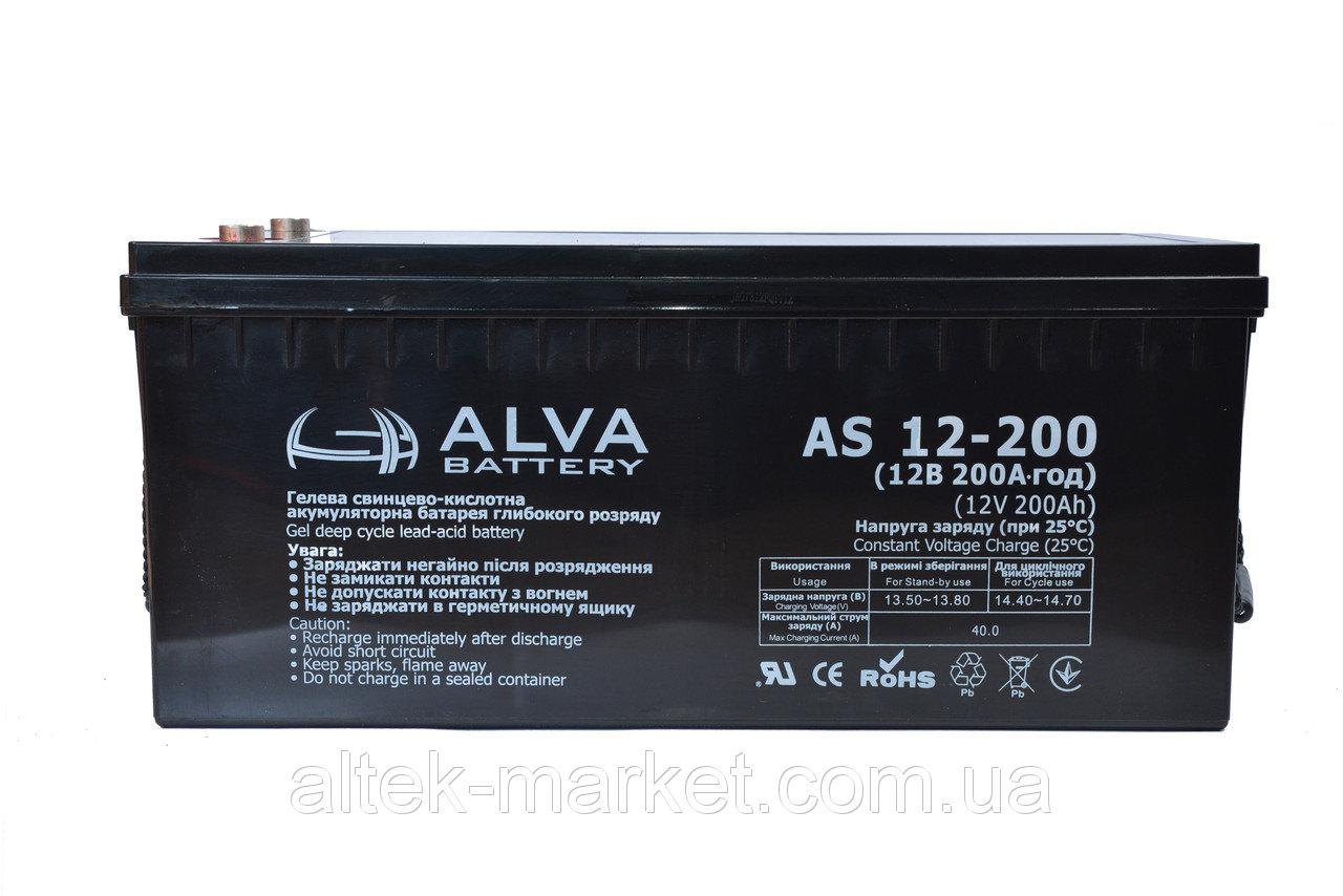 ALVA АКБ AS12-200 — изображение 2