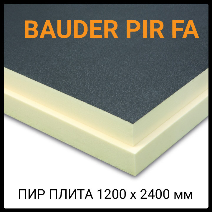 Теплоізоляція Bauder PIR FA 80 мм (Фольгована ПІР плита) — изображение 2