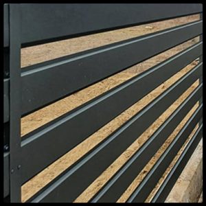 Ламель для забора Ранчо 130 мм / 0,45 мм / РЕМА RAL 9005- 0,45мм